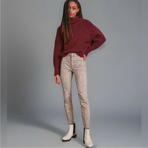 Anthropologie Pilcro High-Rise Flocked Skinny Jeans - NWT SZ 30